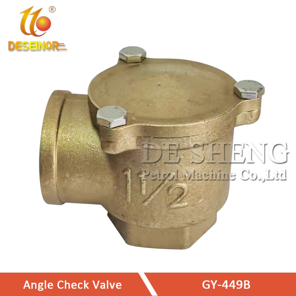 China Reliable Brass Y Swing Bronce Angle Check Valve for 1 1/2 Inch