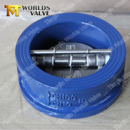 API594/ISO5752 Ductile Cast Iron Wafer Type Dual Plate Double Door Check Valves Non Reture Valve