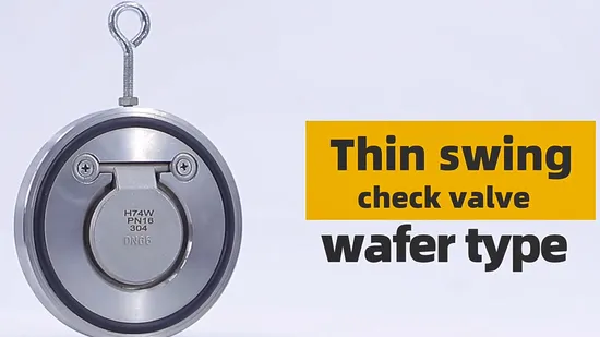 Ductile Cast Iron Brass Bronze Dual Plate Non Return Valve Wafer Check Valve