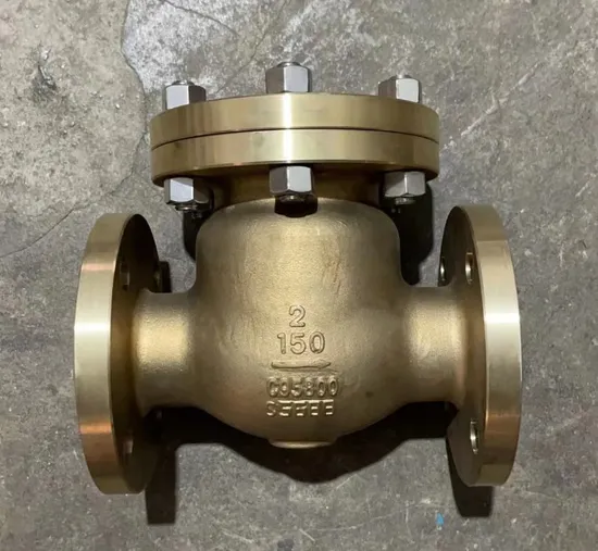 API602 DN50150# Forged Bronze B148 C95800 Swing Type Thread Check Valve 