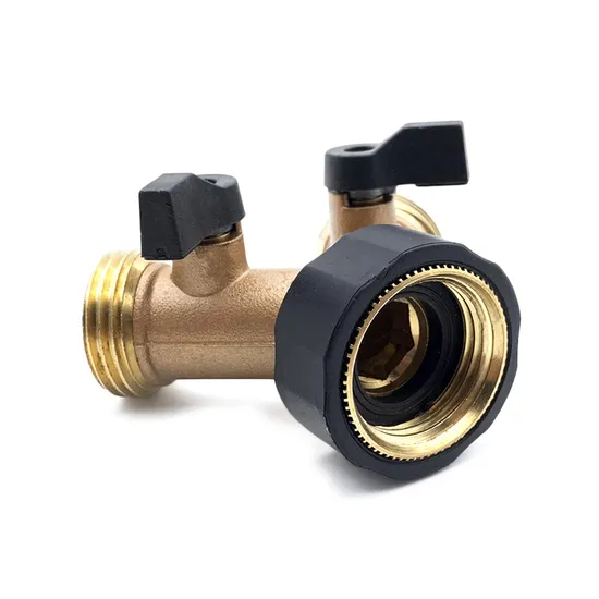 Solid Brass Hose Y Splitter Valves Garden Hose Splitter Brass Manifold 