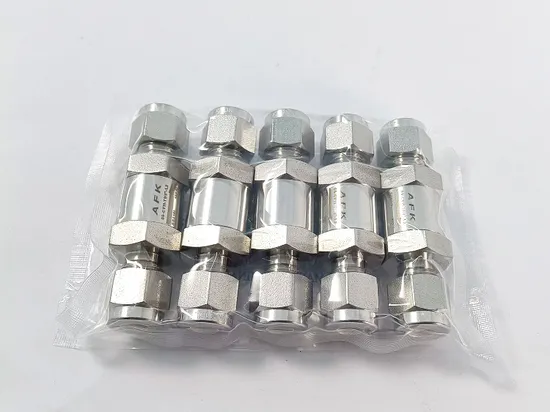 Afklok DN8 DN10 DN15 DN20 1000psi 3000psi Spring Type Check Valve 