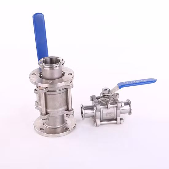 3PC Stainless Steel Manual Vacuum Ball Valve Kf/CF