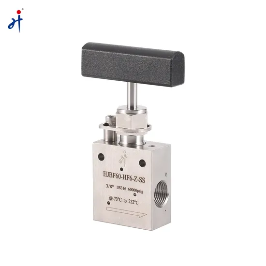 SS316 Ultra High Pressure Valve 30000psi Female Thread Stainless Steel Straight Connecting Needle Valve 