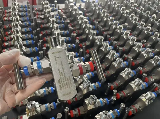 Stainless Steel 316 High Pressure 6000 Psi 3 5 Way Instrument Manifolds Valve 1/2 Female NPT 