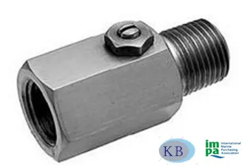 Pressure Gauge Damper Stainless Steel or Brass Valve 