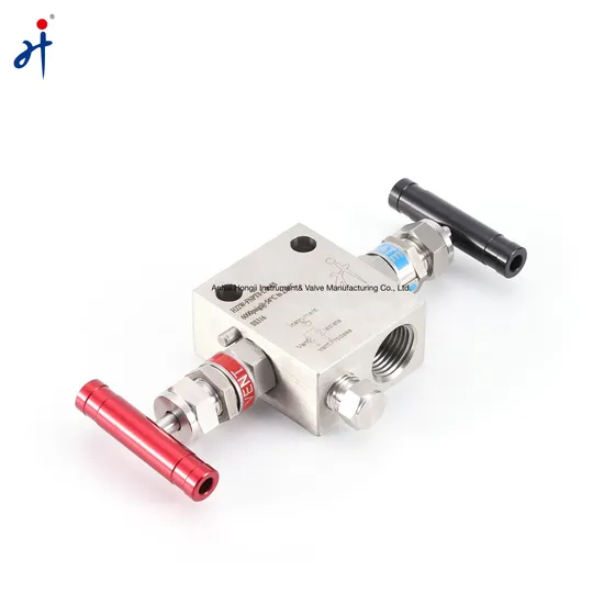 6000psi Straight Two Valve Manifolds for Rosemount Transmitters 